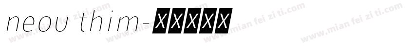 neou thim字体转换